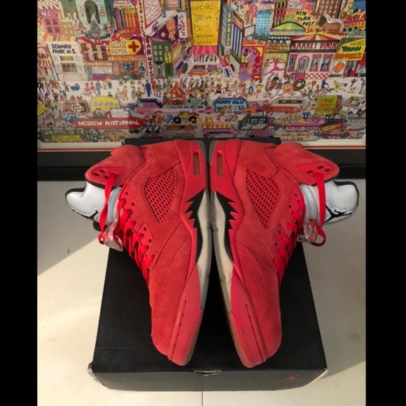 Air Jordan Retro 5 University Red / Black US Mens sz 10.5 - Picture 6 of 10